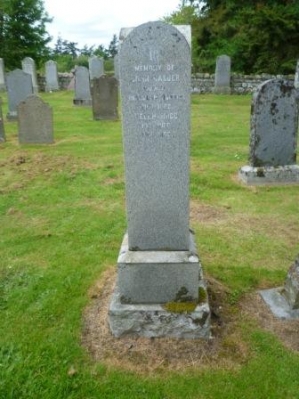 CALDER - HOGG Gravestone - Durris Kirkyard