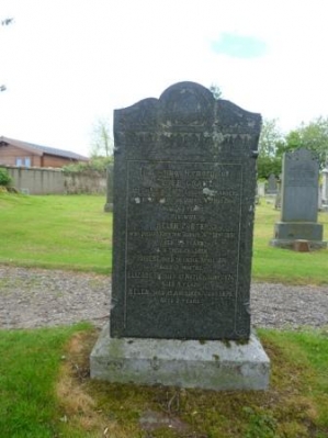 GRANT - PORTER Gravestone - Durris Kirkyard