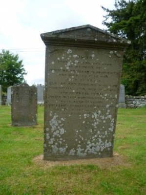 WOOD - ROSS Gravestone - Durris Kirkyard